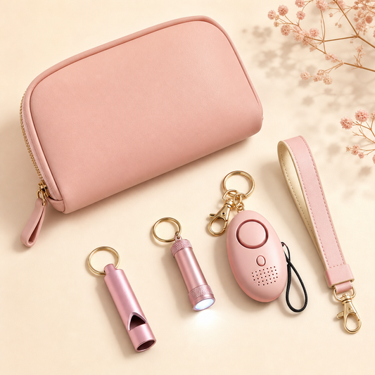 carryhalo cute personal safety essentials flatlay